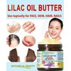 Botanical Beauty LILAC OIL BUTTER 100% Natural 4 Fl.oz.- 120 ml. Lilac Essential Oil in Shea Nut Butter for FACE, SKIN, BODY, HAIR, NAILS. Beauty Skin Moisturizer Oil Butter