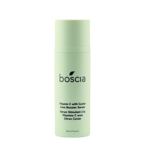 boscia Vitamin C with Caviar Lime Booster Serum - Vegan, Cruelty-Free, Natural & Clean Skin Care - Vitamin C Serum with AHA-Rich Caviar Limes - For All Skin Types - 1 fl oz