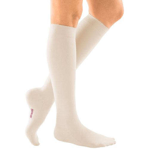 mediven Comfort for Women, 15-20 mmHg – Closed Toe Leg Circulation, Knee High Compression Stockings for Women, Semi-Transparent Leg Support Compression Hosiery , V, Wheat