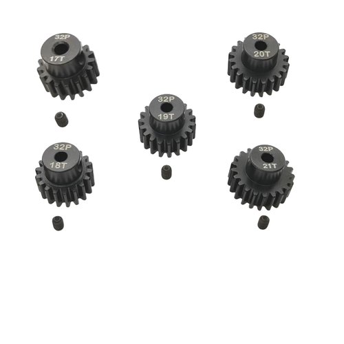 ADORLY 32P 5mm Pinion Gear Set 17T 18T 19T 20T 21T with Hex Key for Arrma 6s 3s Bigrock Grantie Senton Typhon Notorious Kraton Outcast Talion Felony Mojave Upgrades Parts