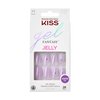 KISS Gel Fantasy, Press-On Nails, Nail glue included, 'One Day Jelly', Light Purple, Medium Size, Almond Shape, Includes 28 Nails, 2G Glue, 1 Manicure Stick, 1 Mini File