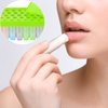 Maitys 2 Sets Lip Balm Tray and Spatula Portable Lip Balm Filling Tray and Spatula Set Lip Balm Tube Holder Lip Balm Tubes Tray Lip Balm Containers Lip Gloss Making Kit(Green)