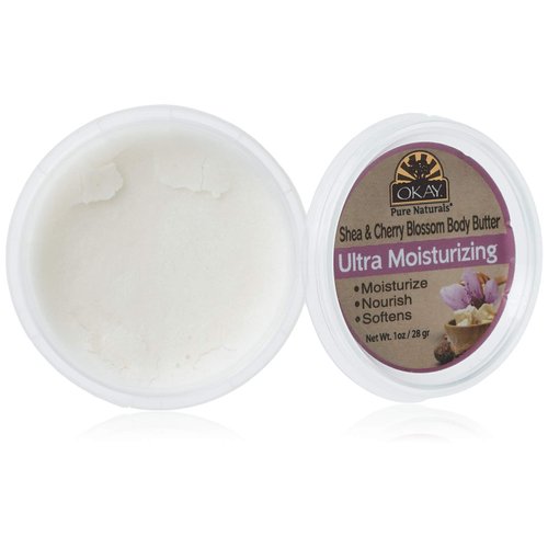 OKAY SHEA and CHERRY BLOSSOM BODY BUTTER Ultra Moisturizing 1oz / 30gr.