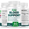 Healthy Flow Blood Support - HealthyFlow Support Supplement Capsules Daily Premium Advanced Formula Pills - Maximum Strength, Vitamins for Overall Health & Wellness, 60 Capsules for 1 Month