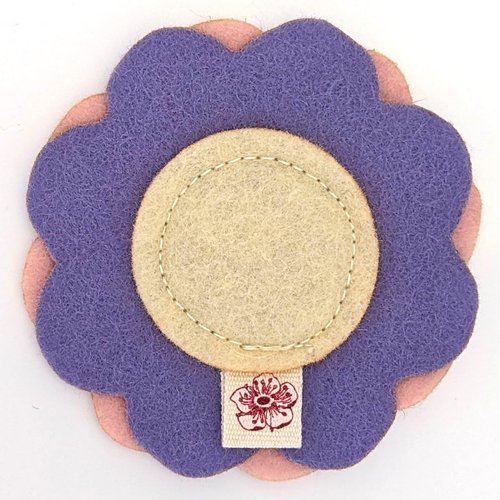 Cherry Valley Organics Catnip Toy, Organic Catnip, 100% Wool Felt, Grown & Made in The USA, Flower (Purple)