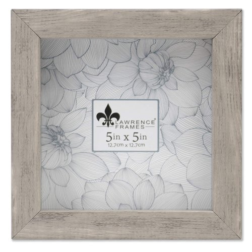 Lawrence Frames Shadow Box Frame, 5x5, Natural Gray