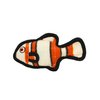 TUFFY - World's Tuffest Soft Dog Toy - Ocean Fish- Squeakers - Multiple Layers. Made Durable, Strong & Tough. Interactive Play (Tug, Toss & Fetch).Machine Washable & Floats (Junior 2 Pack, Orange)