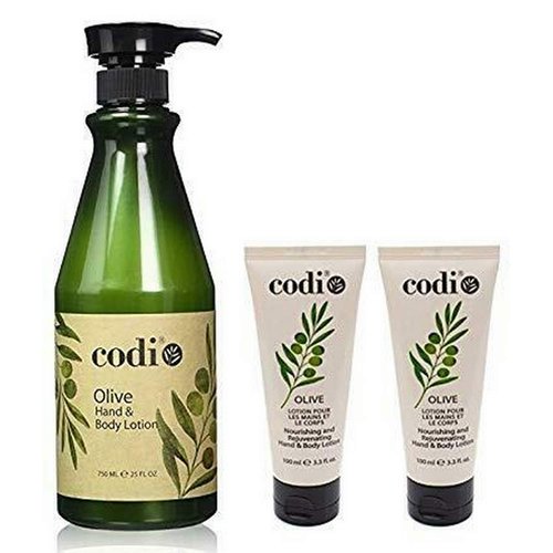 Codi Olive Hand & Body Lotion - Organic, Antioxidant & Vitamin Enriched, Soft & Fresh Skin, 750ml + 2x100ml Tubes