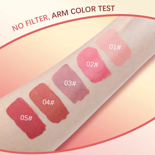 BEFIVECOK Liquid Blush, Natural Matte Velvet Finish, Soft Cream Liquid Face Blush For Cheeks, Skin Tint Blush Makeup, Long Lasting Lightweight Blendable Blush (#03 Rosy Mauve)