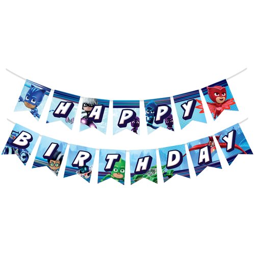 Treasures Gifted Officially Licensed PJ Masks Banner - PJ Masks Birthday Banner - PJ Masks Birthday Party Supplies - PJ Masks Party Decorations - PJ Masks Wall Decor - PJ Masks Birthday Decorations