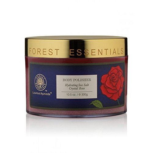 Forest Essentials Body Polisher Hydrating Sea Salt Crystal Rose 300 gm By IndianMedicalStore