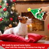 REQIHO Christmas Dog Toys, Crinkle Christmas Tree & Squeaky Santa Claus, Dog Christmas Toys, Hide and Seek Dog Toy, Plush Dog for Small and Medium Dogs