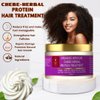 MAKOF BEAUTY Chebe Deep Conditioner Protein Treatment, creamy rich texture formulated with naturals butters and Ayurvedics herbs. Provides Moisture, Hydration and Promote growth. 8oz(250ml)