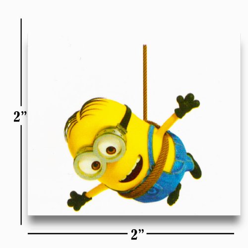 Minions Tattoos Party Favors Bundle ~ 72 Perforated Individual 2" x 2" Despicable Me Temporary Tattoos for Kids Boys Girls (Minions Party Supplies)