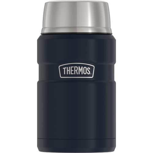 THERMOS Stainless King Vacuum-Insulated Food Jar, 24 Ounce, Midnight Blue