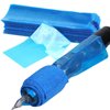 EIPTWH 200PCS Tattoo Pen Covers with 6PCS Tattoo Grip Tapes,Blue Tattoo Machine Wraps Covers with Tattoo Pen Sleeves Bags Set for Tattoo Artist Tattoo Supplies