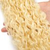 613 Bundles Blonde Deep Wave Human Hair Bundles 14 14 14 inch 8A Grade Brazilian Virgin Remy Hair Extensions 3 Bundles Double Weft Blonde Bundles Human Hair 613 Deep Wave Bundles