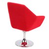 Agatige Miniature Chair, Rotate Flocking Chair Dollhouse Furniture for 1:12 Miniature Doll House Accessories(Red)