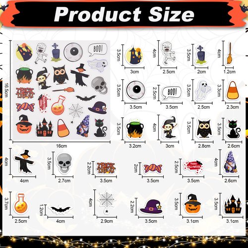 Qumenan 360 Pieces Halloween Foam Stickers Self-Adhesive Foam Stickerfor Kids for Arts Crafts Laptops Party Favors Decoration Home DIY Supplies