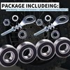MRELC Mini Bike Front Rear Wheel Bearing Set fit for Coleman CT200U BT200X CT200U-EX Baja Warrior Heat Massimo MB165 MB200 196cc 200cc 6.5hp Powersports 6202RS Mini Bike Parts