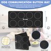 DCIAER Dog Buttons for Communication, 8 PCS Dog Talking Button Set,30s Recordable Voice Pet Buzzer Training Buttons，with Training Manual Book+16 AAA Batteries + 24 Scene Modes + 1 Dog Button Mat