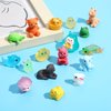 ONEST 50 Pieces Mini Animal Figurines Playset Hand Painted Little Animal Toys Resin Small Animal Figures for Kids Adults