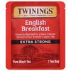 Twinings Extra Strong English Breakfast Individually Wrapped Tea Bags, 20 Count Pack of 6, Caffeinated, Robust Black Tea