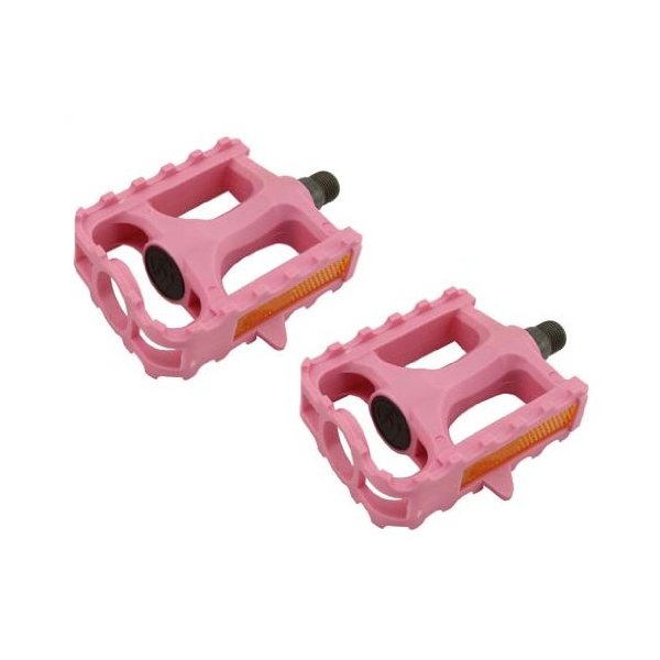 Alta Plastic 861 MTB Bike Pedals, Multiple Sizes and Colors (Pink, 9/16")