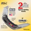 IVY Classic 11147 Hinge-Loc 2-in-1 Folding Sport/Utility Knife, 1/Card
