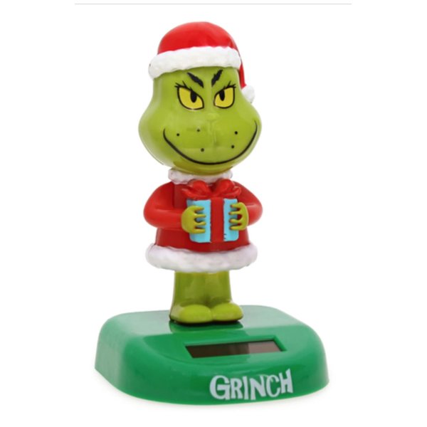 New Dr. Seuss The Grinch Solar Bobble Head I move under bright light