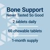 Life Extension Bone Restore Calcium Supplement Chewable Tablets, Bone Health Supplement, Calcium, Vitamin D, Minerals, Gluten Free, Non-GMO, 60 Tablets