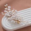 Bridal Crystal Rhinestone Hair Accessories: Pearl Flower Barrettes, Headpieces, and Hair Pins for Women and Girls