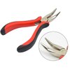 Hair Extensions Tool Kit I-tip Hair Extension Pliers Pulling Hook Bead Device Tool Kits and 500 Pcs 5 mm Micro Links Rings Beads (Dark Brown)