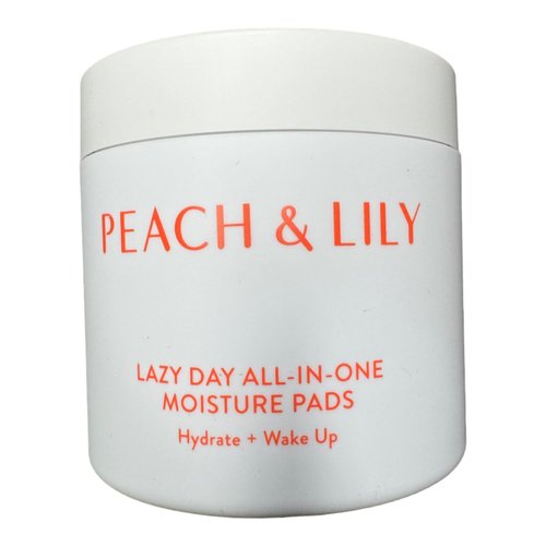 PEACH & LILY Lazy Day All-In-One Moisture Pads | Moisturize and Prepare Skin for Makeup | Hydrate & Revive | Broccoli, Carrot, Pomegranate Extracts & Panthenol | 60 biodegradable pads