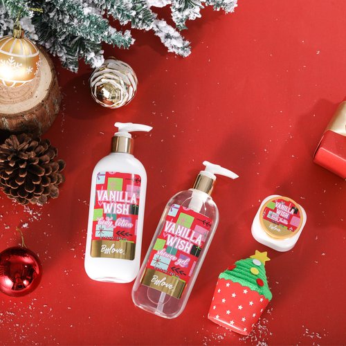 Bath Sets for Women Gift Christmas Bath Set Vanilla Scent Spa Gifts for Women with Body Butter Shower Gel Bath Gifts for Women Christmas Gifts for Women