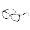 Women Big Lens Butterfly Reading Glasses - Fun Cateye Clear Lens Readers - Vintage Fashion (White Marble, 2.50)