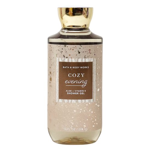 Bath & Body Works Cozy Evening 4 Pack Shower Gel Bundle with a Himalayan Salts Springs Sample Soap