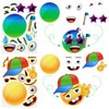 48 Sheets Make A Smile Face Stickers Make A Emotion Face Stickers Make A Happy Face Strikers Birthday Party Favors for Kids Party Favors, Rewards, Art Craft with 8 Designs