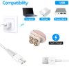 Charging Cable Replacement for Flawless Legs Shaver, 2 Pack Power Cord Electric Trimmer Charger Cable Charger Cord for Finishing Touch Flawless Legs Hair Remover Electric Shaver for Women, White