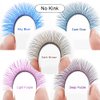 Light purple YY Eyelash Extension Lashes C Curl 0.07mm, 8-15mm Faux Mink Cluster Lash Extensions Soft Y Lashes Extensions Premade (8-15MM, 0.07-C,Light purple)