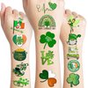 106 PCS Saints St. Patrick's Temporary Tattoos Sticker Saints St. Patrick's Day Irish Parade Day Birthday Party Decorations Supplies Favors Gifts Girls Boys Cute Tattoo School Rewads Shamrock Lucky