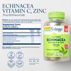 SOLARAY Echinacea Vitamin C & Zinc 850mg Plus Bioflavonoids, Echinacea Capsules for Healthy Immune Support, Vegan, Lab Verified, 60-Day Money-Back Guarantee, 90 Servings, 180 VegCaps