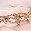Uongeod Rhinestone Crown Crystal Bridal Tiara Princess Crown Birthday Crown Tiaras and Crowns for Women and Girls-Gold