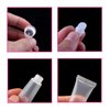 BlingKingdom 6pcs Lip Gloss Tubes 8ml Clear Soft Empty Lip Balm Containers Refillable Mini Cosmetic Tubes for Comestic Makeup and Travel Toiletries