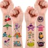 Space Temporary Tattoos Birthday Themed Party Supplies Decorations Favors 8 Sheets 96PCS Decor Cute Stickers Tattoos for Class School Prizes Gift for Kids Boys Girls Carnival Christmas Rewards