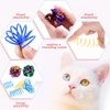 Gesuche 14 PCS Cat Toy Springs and Balls Set,Colorful Cat Spring Toy and Small Pom Pom Balls,Sparkle Kitten Crinkle Toys Cat Mylar Balls with Rustle Sound for Cats Kittens Playing Interacting