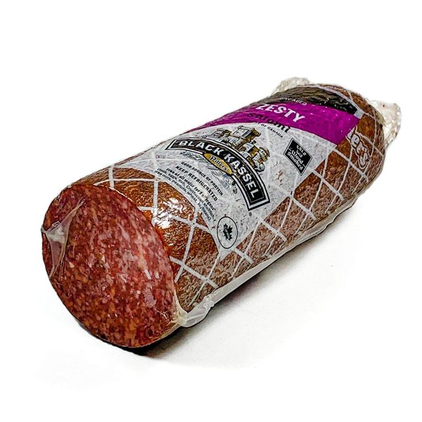 Piller's Zesty Salami 2.2 lb - Perfect Cured Deli Meat For Charcuterie Boards, Hard Pork Sausage Salami, Delicious Sandwich Meat, High-protein Snack Ideal For Keto Diets