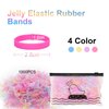 Maine Hair Ties, 1000PCS Rubber Bands for Hair, Small Elastic Hair Ties, Mini Seamless Rubber Bands for Babies, Girls, Women to Weave Different Hairstyles (Jelly)