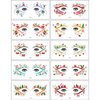 HIFANMM 10Pcs Christmas Fake Tattoos Xmas Cartoon Face Temporary Tattoos Snowflakes Snowmen Xmas Tree Santa Claus Tattoo Stickers for Adults Kids Eye Makeup Kit for Face Decor Supplies