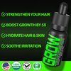 GROW Maximum XXL Hair & Beard Growth Oil For Men • Beard Growth Serum That Fills Patches & Fix Thinning GUARANTEED • Facial Hair & Scalp Treatment • Thickening Conditioner & Enhancer • Made in the USA